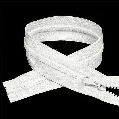 Молния трактор №5 ,1замок усил.звено 55 см белый фото 1