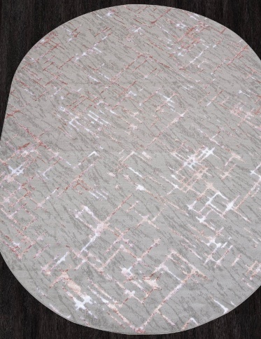 Ковер LIMAN 1.6*2.3 овал F164 Grey-Pink фото 1