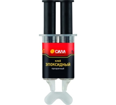 Клей СИЛА Эпоксидный 6мл, шприц, прозрачн. BL1 SEBL1-6 1064 фото 1