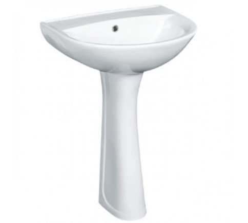 Умывальник Виктория с/отв белый  фото 1