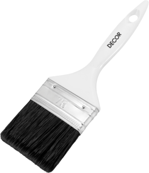 Кисть плоская PROFI для грунта 65*15мм черная синтетич. щетина пласт. ручка "Намерение" (113300) фото 1