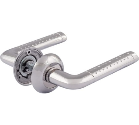 Ручка дверная AL 101A AL хром фото 1