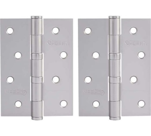 Петля универсальная сталь 4"-2ВВ (мат.никель.покр.) без кол.(100х75х2,5) №2 фото 1