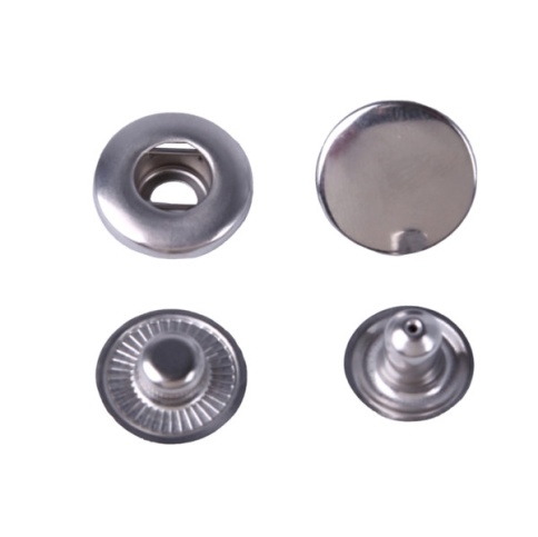 Кнопка L- 15 цв.никель нерж медицинская сталь15 мм фото 1