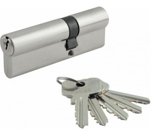 Цилиндровый механизм STD Z Л-90 (хром) (55-35) фото 1