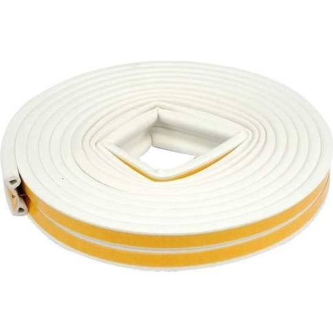 Уплотнитель D-профиль 14х12 белый фото 1