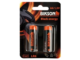 Батарейка BIKSON Black Energy LR06-2BL AA 2шт блистер (BN0541-LR6-2BL) фото 1