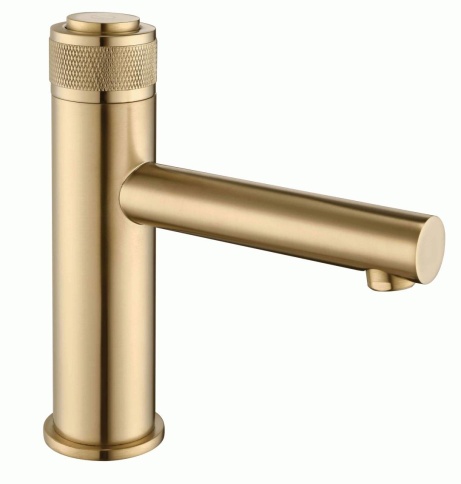 LEDEME Смеситель для раковины золотой сатин L1076Y фото 1