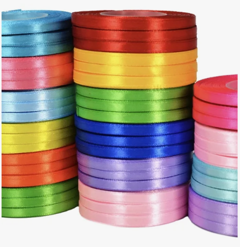 Лента Атласная 6мм (33м)АССОРТИМЕНТ фото 1