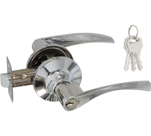 Защелка межкомнатная ЗВ2-01 (хром) (ключ/фиксатор) фото 1