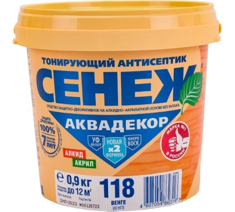 СЕНЕЖ АКВАДЕКОР 118 (венге) 0,9 кг. фото 1