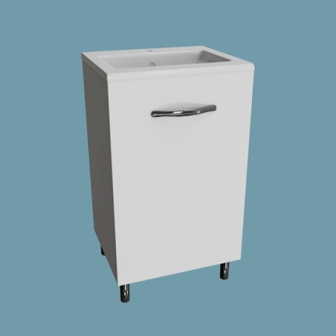 Тумба Como-50 1Н ПВХ + умывальник Como-50 фото 1