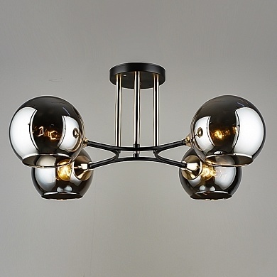 Люстра N5134/4 COF+FGD кофе/золото Е27 фото 1