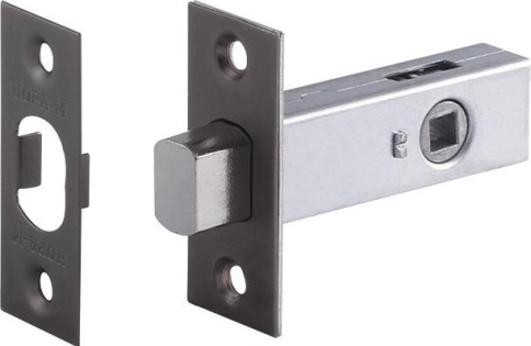 Задвижка дверная З-45 (графит) фото 1