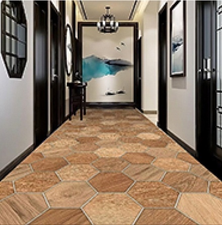 Дорожка Войлок Фотопринт 0,6м NB-1452/60 Плитка Св.коричневый фото 1