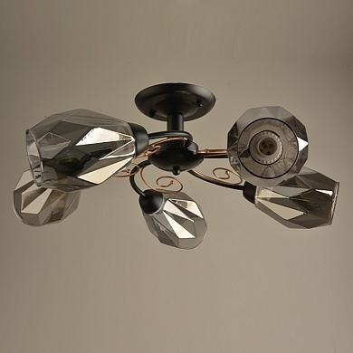 Люстра 7842/5 BK черный фото 1