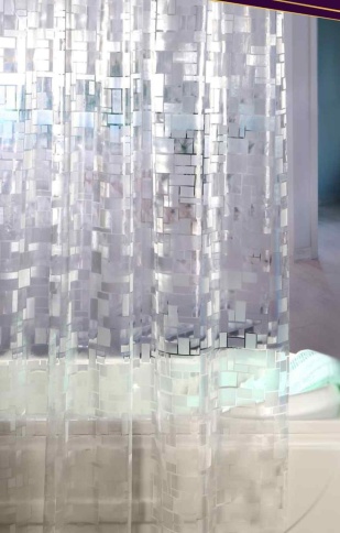 Шторка для ванной Delly 3D170*180 12 колец асс-т фото 1