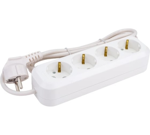 Удлинитель 4*2м У10-555 с/з ПВС 3*0,75 "У" фото 1