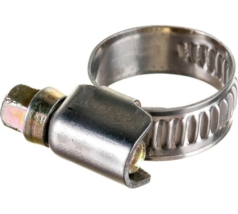 Хомут обжимной (нержавеющая сталь) 10-19мм (64273) фото 1