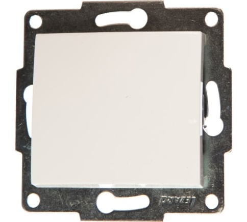 Lezard Механизм выключателя с/у 1кл белый KARINA 707-0288-100 фото 1