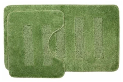 Коврик AQUA-PRIME Melany 1шт 60*100/50*60см 20мм изумруд фото 1