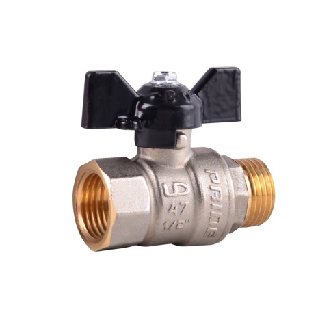 Кран шаровый г/ш Ду 20 бабочка (Латунь) фото 1