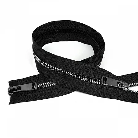 Молния "Трактор"Т5/2замка чёрный/т.никель 100см 39901 фото 1