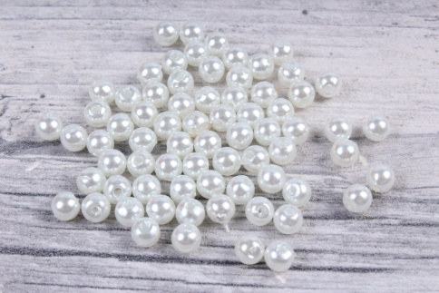 Жемчуг 6 мм АССОРТИМЕНТ 200 гр.1400 шт. фото 1
