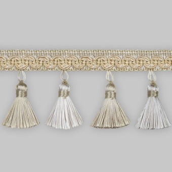 Бахрома светло-бежевый К02-1,25 м. фото 1