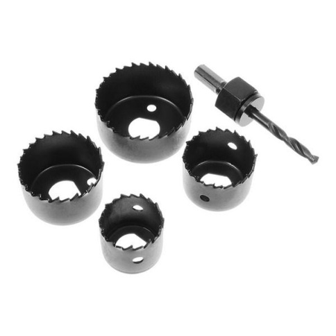 Лакра Набор кольцевых пил по дереву, D32-54 мм., 4 насадки (2602001) фото 1