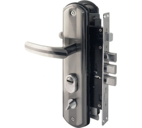 Замок врезной N200-68 П мат.хром-черн.никель фото 1