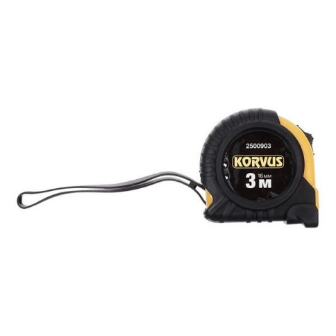 Рулетка 3м х 16мм обрезиненый корпус 2500903 фото 1
