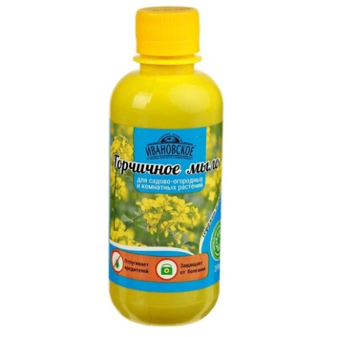 Зеленое мыло "ГОРЧИЧНОЕ" 0,25л фото 1