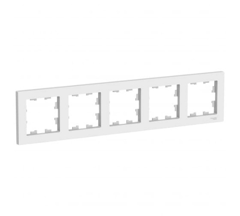 SchE Рамка 5-м универс.белый ATN000105 фото 1