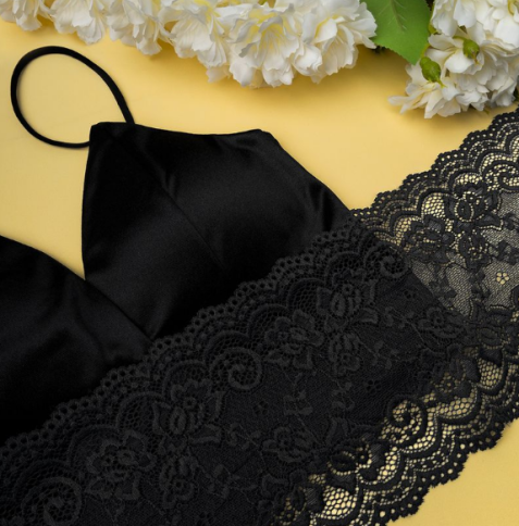 Кружево стрейч шир.15см Y001-15 черный (37881.004) фото 1