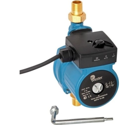 Насос Wester д/повышения давления WPA 15-90 Мокрый ротор  фото 1