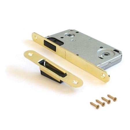 Защелка врезная магнитная Апекс 5300-М-WC-G золото фото 1