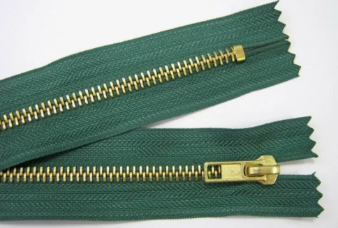 Молния джинсовая Т5/18 изумрудная фото 1