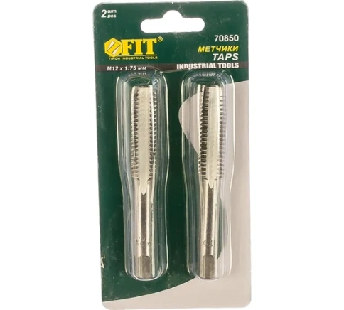 Метчики метрические , легированная сталь набор 2 шт., 12х1,75 мм (70850) фото 1