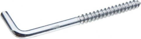 Шуруп-крючок (Г-образный) 4х50 фото 1
