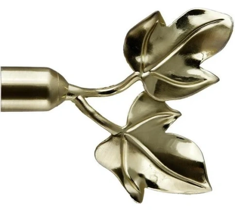 **Наконечник 16мм Листочки Золото глянец фото 1