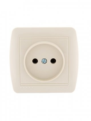 Lezard Розетка о/у 1гн  б/з крем DEMET 711-0300-121 фото 1