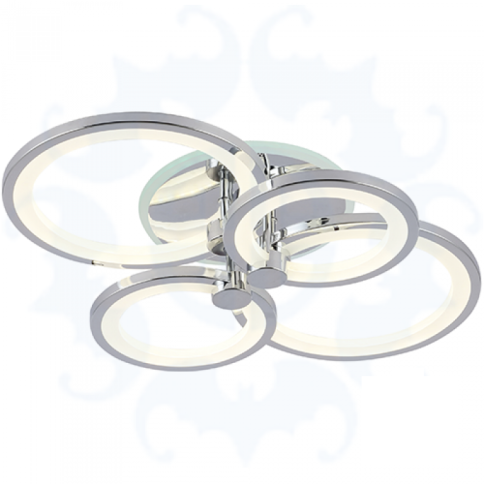 Люстра 7353 96W Chrome LED+RGB 3000K-6500K D550*410 фото 1