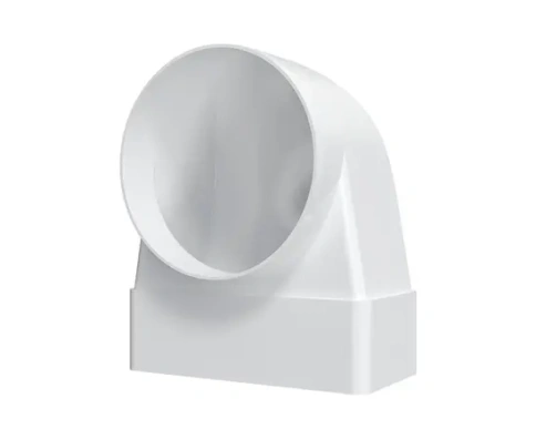 Соеденитель угловой плоский канал-круглый канал 612СК10КП фото 1