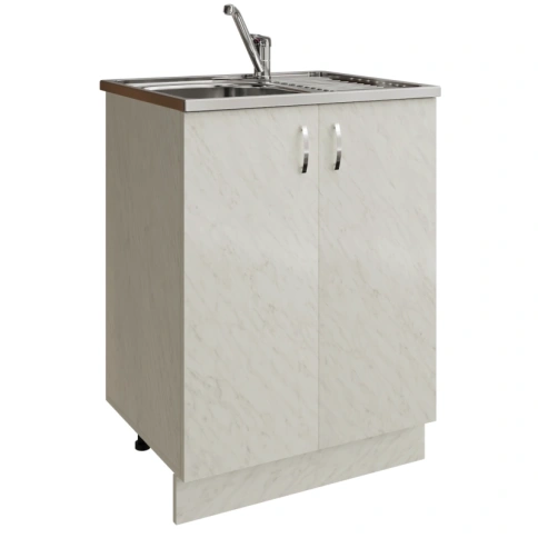 Подстолье 60 ЛДСП белый мрамор/карара фото 1