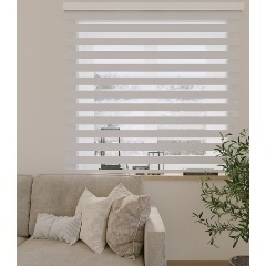 Рулонная штора День-Ночь 80*160 меланж белый фото 1