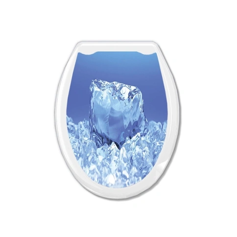 Сиденье для унитаза "Универсал Декор" Кристалл/Лед фото 1