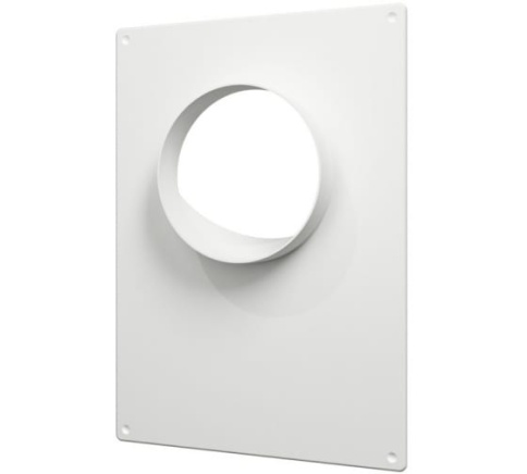 100ПТПР Площадка торцевая пластиковая с решеткой 180*250 фланец d100 фото 1