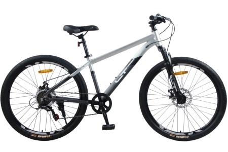 Велосипед 26" LTBIKE BULLET, алюминий, рама 15", 7-ск, диск, т.серый/серый А26020 фото 1