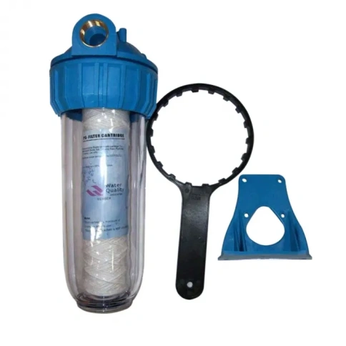 Фильтр для воды 1" магистральный 10  (с картриджем) фото 1